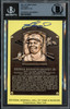Ken Griffey Jr. Autographed Hall of Fame HOF Plaque Postcard Seattle Mariners Thin Signature Beckett BAS Stock #211250