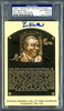 Lee MacPhail Autographed Hall of Fame HOF Plaque Postcard MLB President Signed In Blue PSA/DNA Stock #211262
