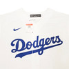 Los Angeles Dodgers Clayton Kershaw Autographed White Nike Jersey Size L JSA Stock #212240