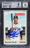 Fernando Tatis Jr. Autographed 2019 Topps Heritage Rookie Card #517 San Diego Padres BGS 9 Auto Grade Gem Mint 10 Beckett BAS Stock #212281