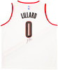 Portland Trailblazers Damian Lillard Autographed White Fanatics Jersey Size XXL Beckett BAS QR Stock #214828