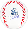 Bryan Abreu Autographed Official 2022 World Series MLB Baseball Houston Astros Beckett BAS Witness Stock #215410