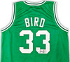 Boston Celtics Larry Bird Autographed Green Jersey PSA/DNA Stock #215679