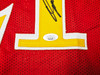 Atlanta Hawks Dominique Wilkins Autographed Red Jersey "HOF" JSA Stock #215699