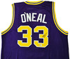 LSU Tigers Shaquille Shaq O'Neal Autographed Purple Jersey Beckett BAS Witness Stock #215767
