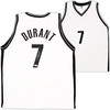 Brooklyn Nets Kevin Durant Autographed White Jersey Beckett BAS Witness Stock #215771