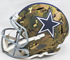 Ezekiel Elliott Autographed Dallas Cowboys Camo Full Size Replica Speed Helmet Fanatics Holo Stock #215888