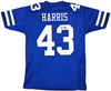 Dallas Cowboys Cliff Harris Autographed Blue Jersey PSA/DNA Stock #216613