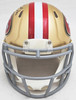 Fred Warner Autographed San Francisco 49ers Gold Speed Mini Helmet Beckett BAS Witness Stock #216804