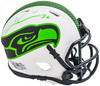Chris Carson Autographed Seattle Seahawks Lunar Eclipse White Speed Mini Helmet Fanatics Holo Stock #216815