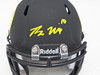 Bo Nix Autographed Oregon Ducks Flat Matte Black Speed Mini Helmet Beckett BAS QR Stock #217955