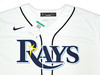 Tampa Bay Rays Wander Franco Autographed White Nike Jersey Size XL "El Patron" JSA Stock #218681