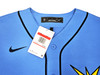 Tampa Bay Rays Wander Franco Autographed Blue Nike Jersey Size L JSA Stock #218685