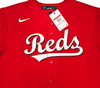 Cincinnati Reds Elly De La Cruz Autographed Red Nike Jersey Size L Beckett BAS Witness Stock #220226