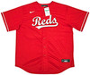 Cincinnati Reds Elly De La Cruz Autographed Red Nike Jersey Size XL Beckett BAS Witness Stock #220227