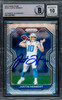 Justin Herbert Autographed 2020 Panini Prizm Rookie Card #325 Los Angeles Chargers Auto Grade Gem Mint 10 Beckett BAS Stock #220329