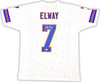 Denver Broncos John Elway Autographed White Jersey Beckett BAS Witness Stock #220369