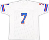 Denver Broncos John Elway Autographed White Jersey Beckett BAS Witness Stock #220369