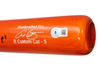 Alex Bregman Autographed Orange Marucci Player Model Bat Houston Astros "17, 22 WS Champs" Beckett BAS Witness Stock #220443