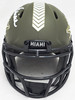 Bob Griese Autographed Miami Dolphins Salute to Service Army Green Speed Mini Helmet Beckett BAS Witness Stock #220466