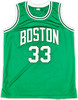 Boston Celtics Larry Bird Autographed Green Jersey JSA Stock #220499