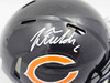 Justin Fields Autographed Chicago Bears Blue Speed Mini Helmet Beckett BAS Witness Stock #220593