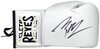 Michael B. Jordan Autographed Silver Reyes Boxing Glove Right Handed RH Beckett BAS Witness Stock #220642