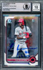 Elly De La Cruz Autographed 2022 Bowman Chrome Prospects Rookie Card #BCP50 Cincinnati Reds Auto Grade Gem Mint 10 "1st HR 6/7/23" Beckett BAS Stock #220723