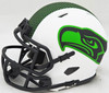 Jaxon Smith-Njigba Autographed Seattle Seahawks Lunar Eclipse White Speed Mini Helmet Fanatics Holo Stock #220856