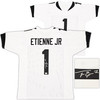 Jacksonville Jaguars Travis Etienne Autographed White Jersey Beckett BAS Witness Stock #220897