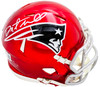 Danny Amendola Autographed New England Patriots Flash Red Speed Mini Helmet Beckett BAS Witness Stock #221077