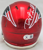 Danny Amendola Autographed New England Patriots Flash Red Speed Mini Helmet Beckett BAS Witness Stock #221077