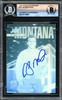 Joe Montana Autographed 1992 Arena Hologram Card #1A San Francisco 49ers Beckett BAS Stock #221201