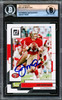 Joe Montana Autographed 2022 Donruss Card #23 San Francisco 49ers Beckett BAS Stock #221203