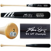 Marcus Semien Autographed Black/White Marucci Player Model Bat Texas Rangers "23 WS Champs" Beckett BAS Witness Stock #221359