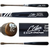 Evan Carter Autographed Navy/Grey Marucci Player Model Bat Texas Rangers "23 WS Champs" Beckett BAS Witness Stock #221364