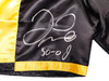 Floyd Mayweather Jr. Autographed Black & Gold Boxing Trunks "50-0" Beckett BAS Witness Stock #221641