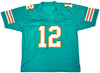 Miami Dolphins Bob Griese Autographed Teal Jersey Beckett BAS Witness Stock #222015