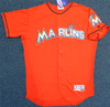 Miami Marlins Ichiro Suzuki Autographed Orange Majestic Authentic Flex Base Jersey Size 48 IS Holo Stock #111455