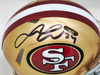 Fred Warner Autographed San Francisco 49ers Gold Speed Mini Helmet Beckett BAS Witness Stock #223761
