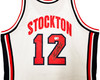 1992 USA Dream Team John Stockton Autographed White Authentic Mitchell & Ness Jersey Size 44 Beckett BAS Witness Stock #224357