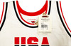 1992 USA Dream Team John Stockton Autographed White Authentic Mitchell & Ness Jersey Size 52 Beckett BAS Witness Stock #224358