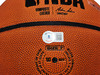 John Stockton Autographed Composite Leather Utah Jazz Logo Basketball Beckett BAS Witness Stock #224366