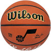 John Stockton Autographed Composite Leather Utah Jazz Logo Basketball Beckett BAS Witness Stock #224366
