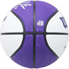 John Stockton Autographed Purple & White City Edition Basketball Utah Jazz Beckett BAS Witness Stock #224371