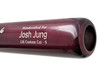 Josh Jung Autographed Maroon & Navy Marucci Player Model Baseball Bat Texas Rangers Beckett BAS Witness Stock #224407