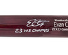 Evan Carter Autographed Maroon & Navy Marucci Player Model Baseball Bat Texas Rangers "23 WS Champs" Beckett BAS Witness Stock #224409