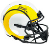Kyren Williams Autographed Los Angeles Rams Lunar Eclipse White Full Size Speed Replica Helmet Beckett BAS Witness Stock #224745