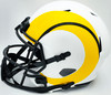 Kyren Williams Autographed Los Angeles Rams Lunar Eclipse White Full Size Speed Replica Helmet Beckett BAS Witness Stock #224745