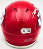 George Karlaftis Autographed Kansas City Chiefs Red Speed Mini Helmet Beckett BAS Witness Stock #224843